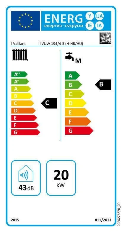 VAILLANT Kazán VUW 194/4-5 PRO atmoTEC ErP kéményes (0010024482)