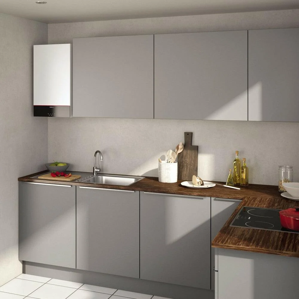 Viessmann Vitodens 100-W 19kW kombi kazán, egyedi égéstermékelvezetéshez (Z020630)