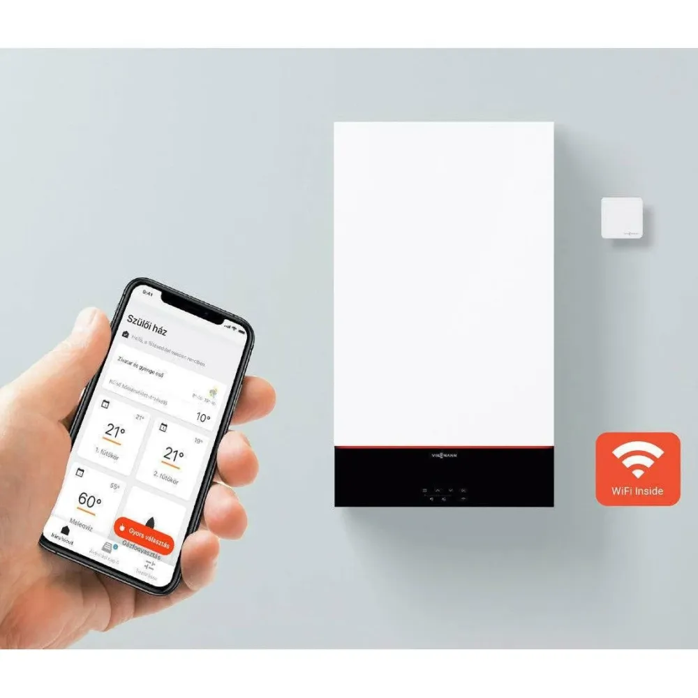 Viessmann Vitodens 111-W 32kW tárolós gázkazán, egyedi égéstermékelvezetéshez (Z020638)