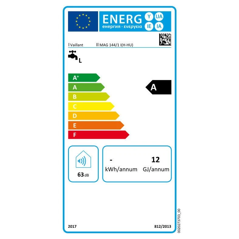 Vaillant atmoMAG 144/1 I gázüzemű átfolyós elemes vízmelegítő 23kW (0010022605)