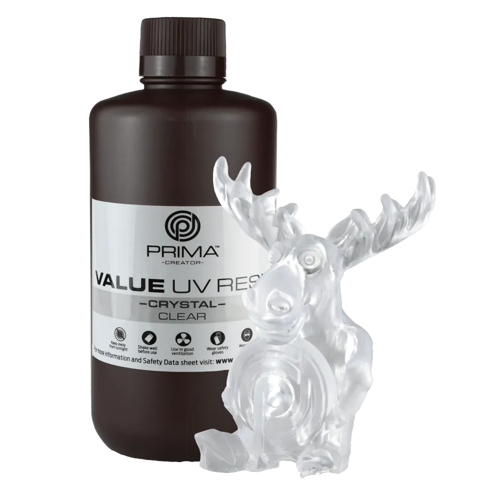 PrimaCreator Value Kristály UV gyanta - 1000 ml - Átlátszó