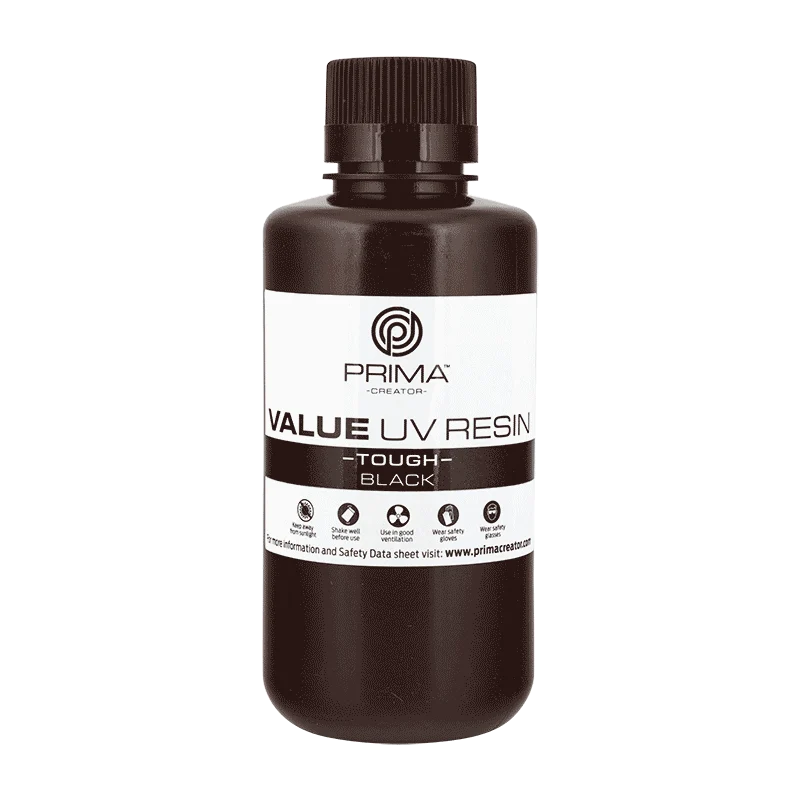 PrimaCreator Value Tartós UV Gyanta (ABS Szerű) - 500 g - Fekete