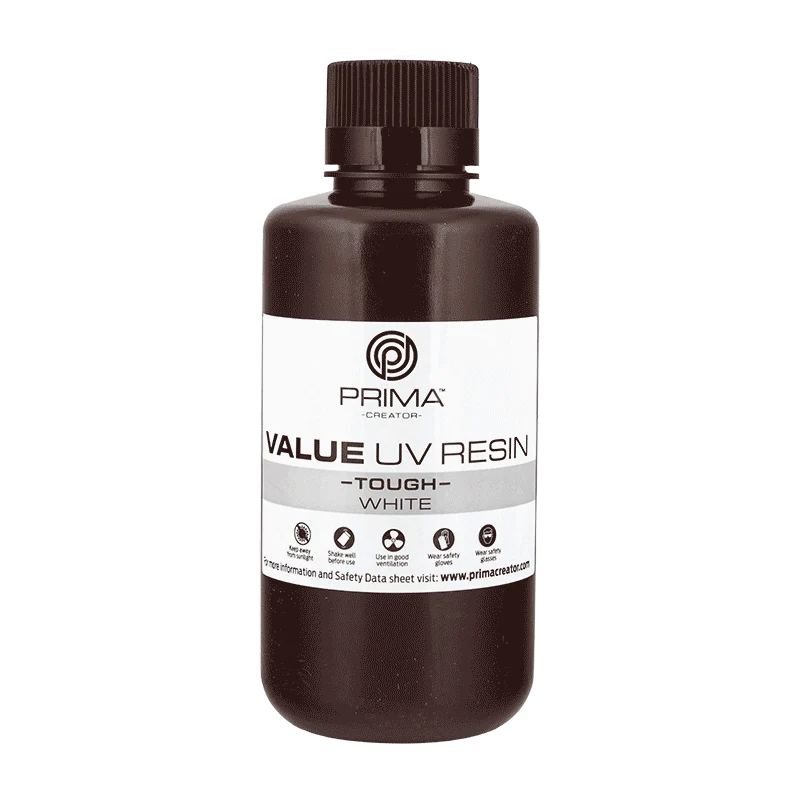 PrimaCreator Value Tartós UV-gyanta (ABS-szerű) - 500 g - Fehér