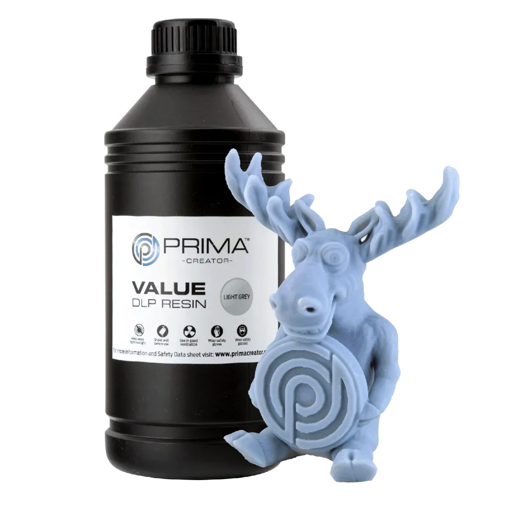 PrimaCreator Value UV/DLP gyanta – 1000 ml világosszürke