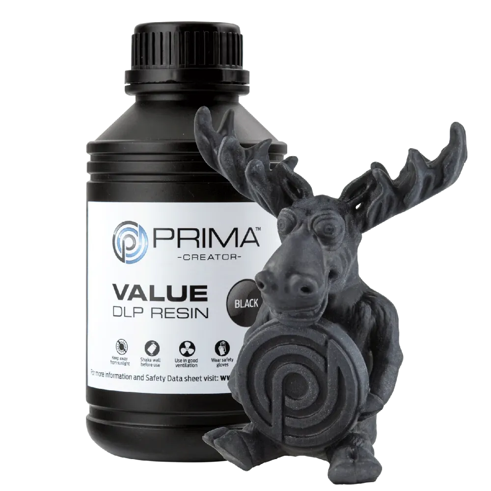PrimaCreator Value UV/DLP gyanta - 500 g - fekete