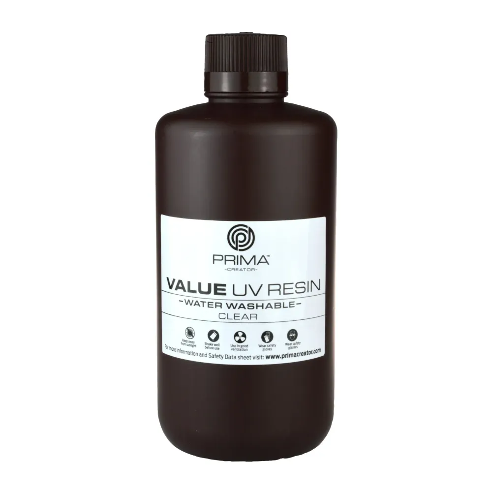 PrimaCreator Value vízben mosható UV gyanta - 1000 ml - Átlátszó