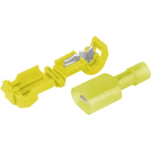 T-típusú gyorscsatlakozók, sárga, 4,0-6,0 mm2, 12-10 AWG, 15A max, 5 db