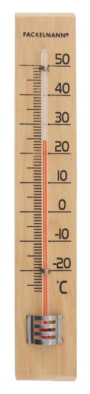 FM Hőmérő fából 18 cm
