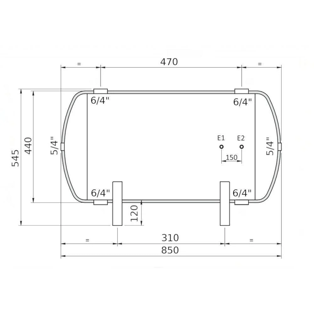 Heizer ARO-1 puffertároló fekvő, szigetelés, tűzihorganyzott (-10°C +60°C), hőcserélő nélkül, 100l (ARO-1)