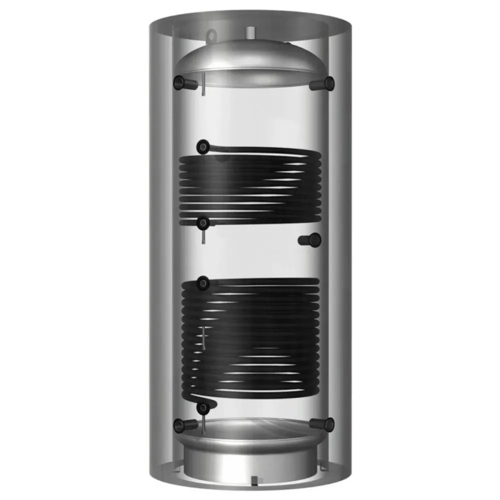 Hajdu Aquastic AQ PT6.2 750 C 2 ErP puffertároló szigetelés nélkül, 750 literes, 2 acél hőcserélővel (2223257043)