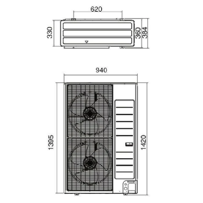 Immergas Magis Combo 12 V2 T split hőszivattyú és kond. kazán egyben, kombi változat, 3 fázis, R410A