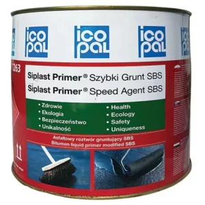 SIPLAST PRIMER Speed SBS modifikált bitumenes oldószeres kellősítő, alapozó 30l