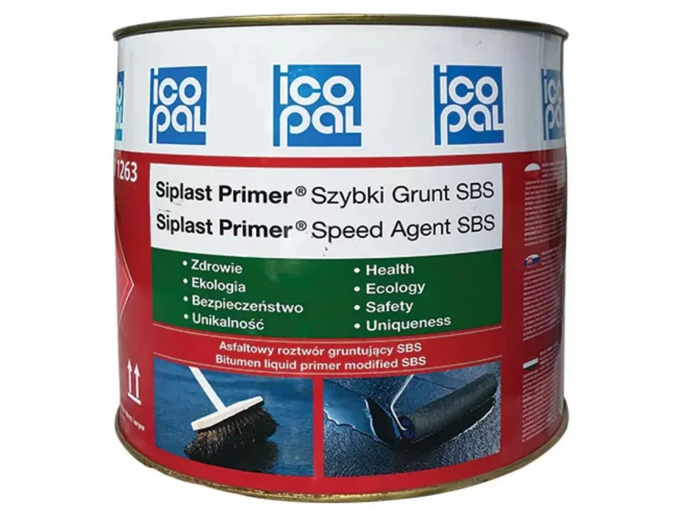SIPLAST PRIMER Speed SBS modifikált bitumenes oldószeres kellősítő, alapozó 30l