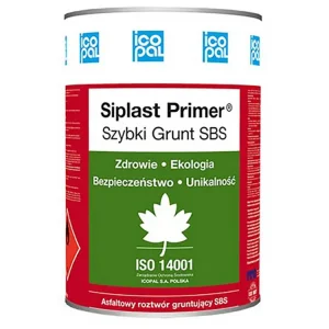 SIPLAST PRIMER Speed SBS modifikált bitumenes oldószeres kellősítő, alapozó 10l
