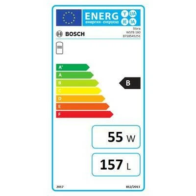 Bosch WSTB 160 indirekt fűtésű tároló 160l, 20kW-os hőcserélővel, lágy PVC burkolattal (8718545251)