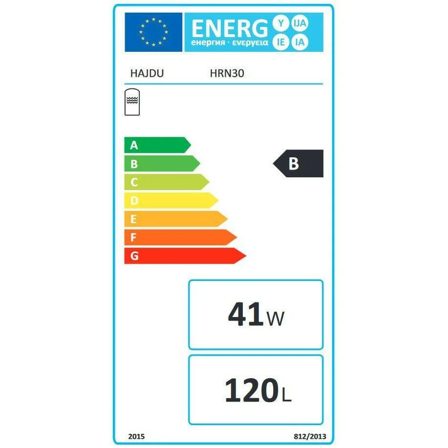 Hajdu HR-N 30 nagyteljesítményű indirekt forróvíztároló 120l, új verzió