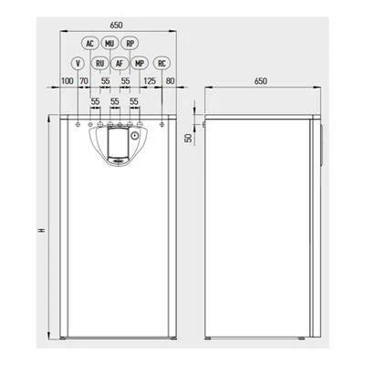 Immergas UB Inox 120 V2 indirekt tároló, beépített HMV tágulási tartály és biztonsági szelep, 2 csőkígyó ( 3.027818 )