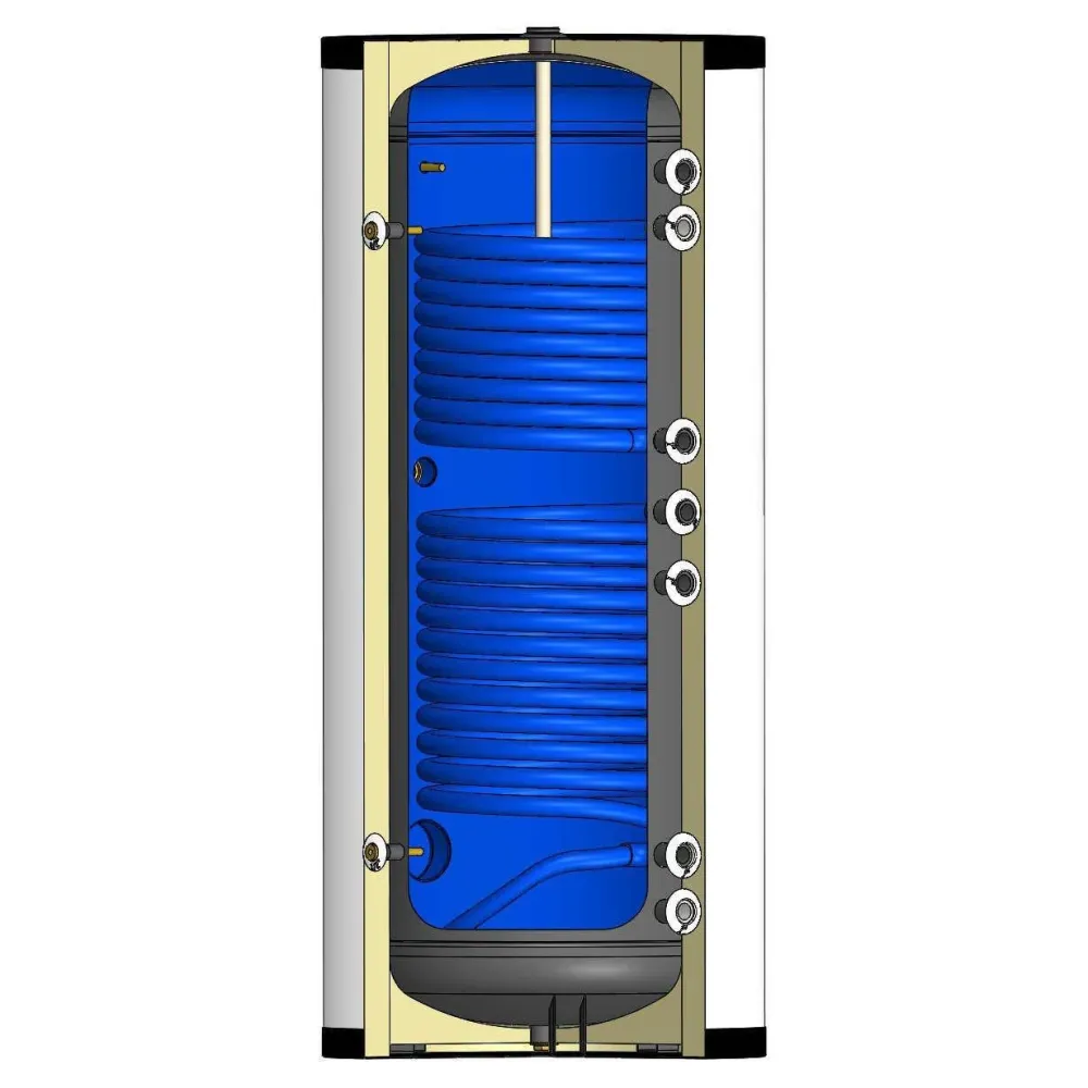 Install Watex indirekt tároló, 300 liter, PU szigeteléssel, (két hőcserélős: 1 m2 /0,66 m2) ( INS-SW-N0300-2 )