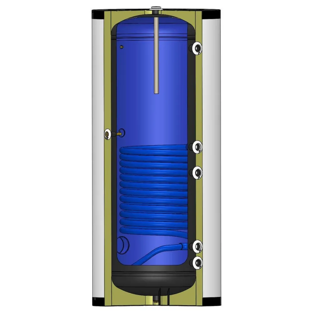 Install Watex indirekt tároló, 300 liter, PU szigeteléssel, (hőcserélő 1,33 m2) ( INS-SW-N0300-1 )