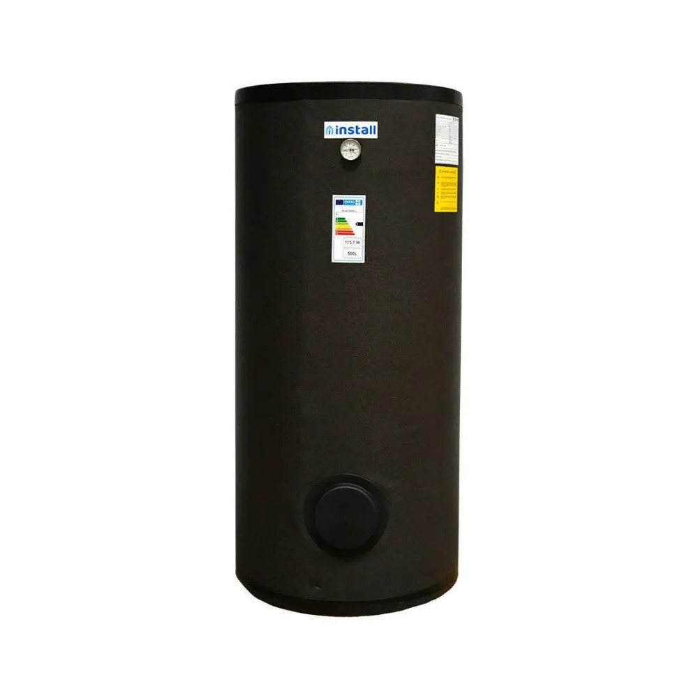 Install Watex indirekt tároló, 500 liter, PU szigeteléssel, (hőcserélő 1,98 m2) ( INS-SW-N0500-1 )
