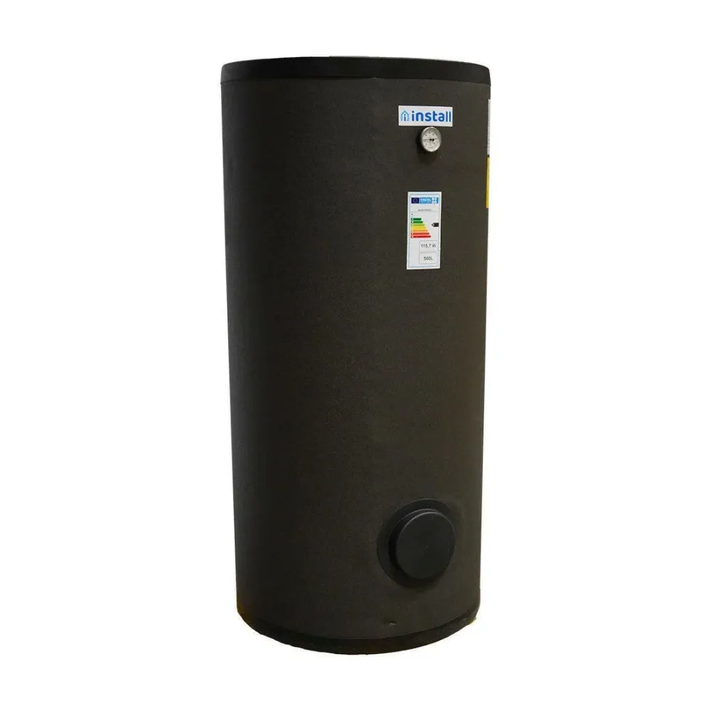 Install Watex indirekt tároló, 500 liter, PU szigeteléssel, (hőcserélő 1,98 m2) ( INS-SW-N0500-1 )