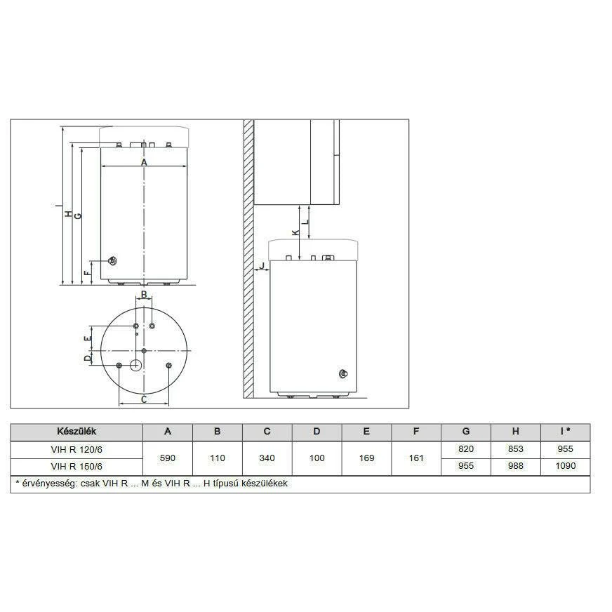 VAILLANT Vízmelegítő VIH R 150/6 BR