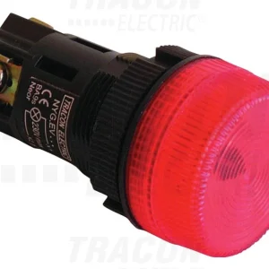 Tracon Jelzőlámpa műanyag: 0,4A/250V AC, d=22mm, IP42 NYGEV163Z