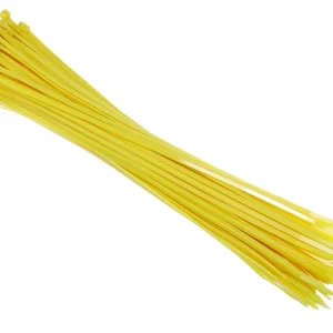 Nylon kábelkötegelő 300x3,6 mm, sárga, 100 db
