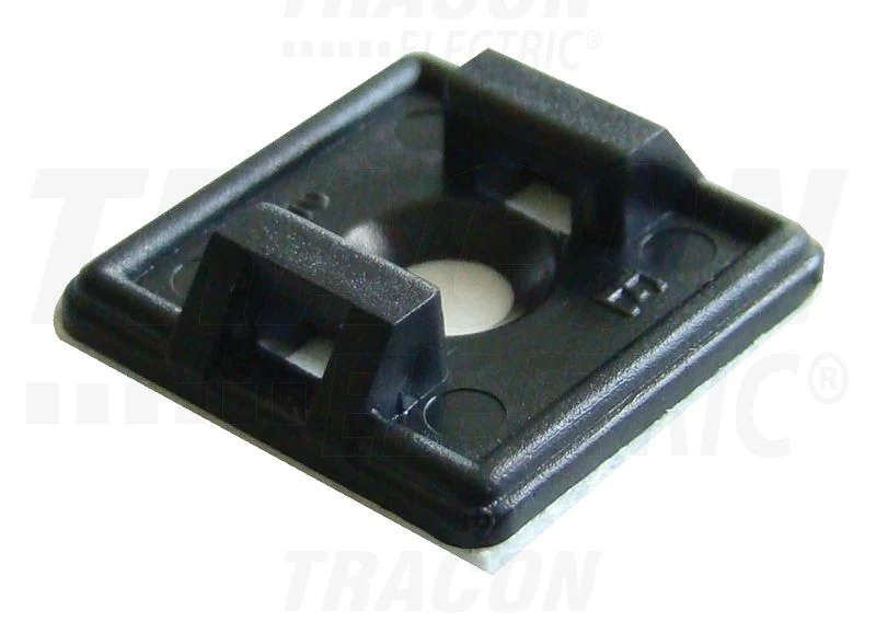 Tracon Öntapadós kétoldalról toldható kábelkötegelő talp 18,7×18,7mm, d=4,4mm, TALP191-2