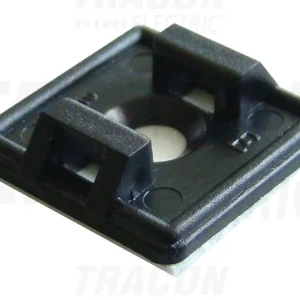 Tracon Öntapadós kétoldalról toldható kábelkötegelő talp 18,7×18,7mm, d=4,4mm, TALP191-2