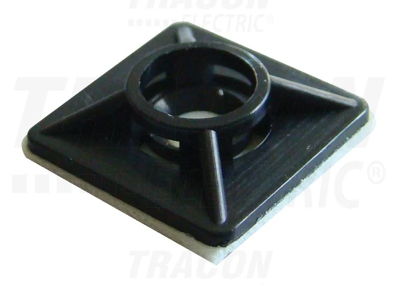 Tracon Öntapadós négyoldalról toldható kábelkötegelő talp 20×20mm, d=2,9mm, TALP191