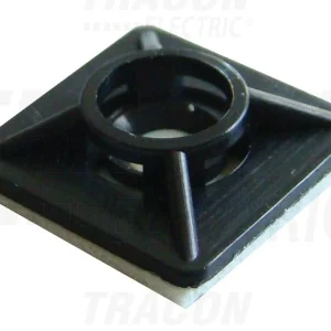 Tracon Öntapadós négyoldalról toldható kábelkötegelő talp 20×20mm, d=2,9mm, TALP191