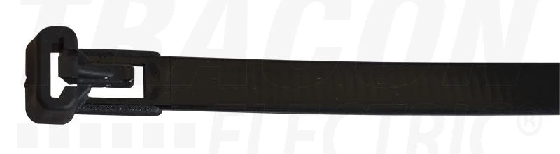 Tracon Nyitható kábelkötegelő 250×7.6mm, D=10-65mm, 261-NY