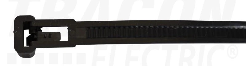 Tracon Nyitható kábelkötegelő 350×8mm, D=10-100mm, 351-NY