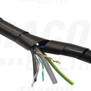Tracon Vezetékosszefogó szalagspirál dmin-dmax=4-20mm, PE KSPI-4F