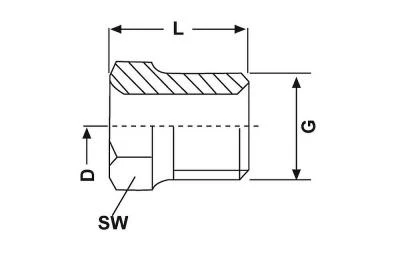 Szorítóhüvely DD vágógyűrűhöz M10x1