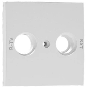 90686_TIS Fedlap R-TV/SAT csatlakozóhoz, szürke