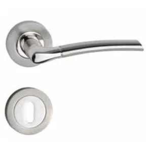 Króm-inox körrozettás BB kilincs