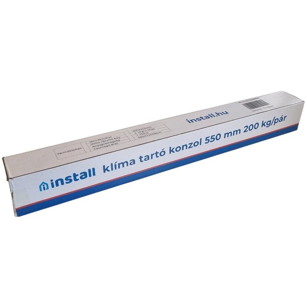 Install klímatartó konzol 200 kg/pár, kihajtható, 550mm, prémium gumibakkal (RETA550)