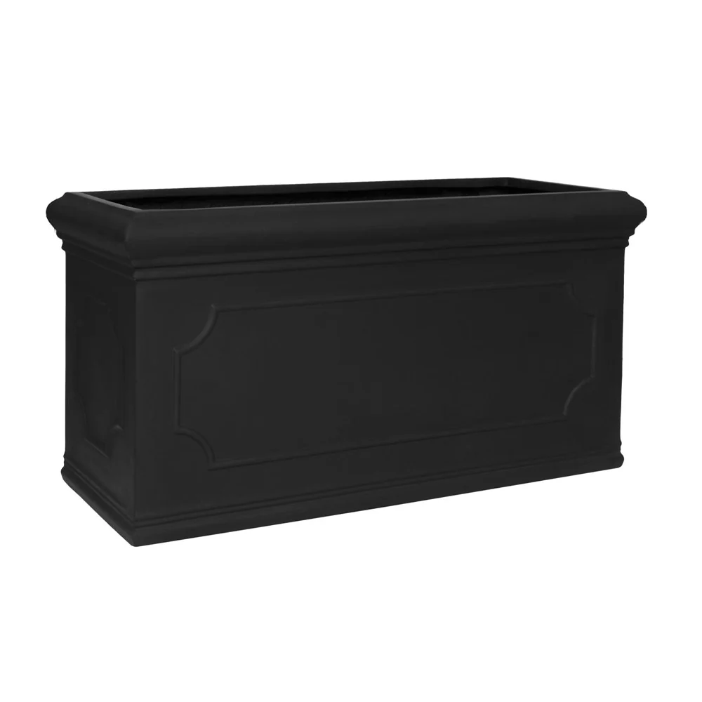 HERITAGE fekete fiberstone ültetőláda 100 cm