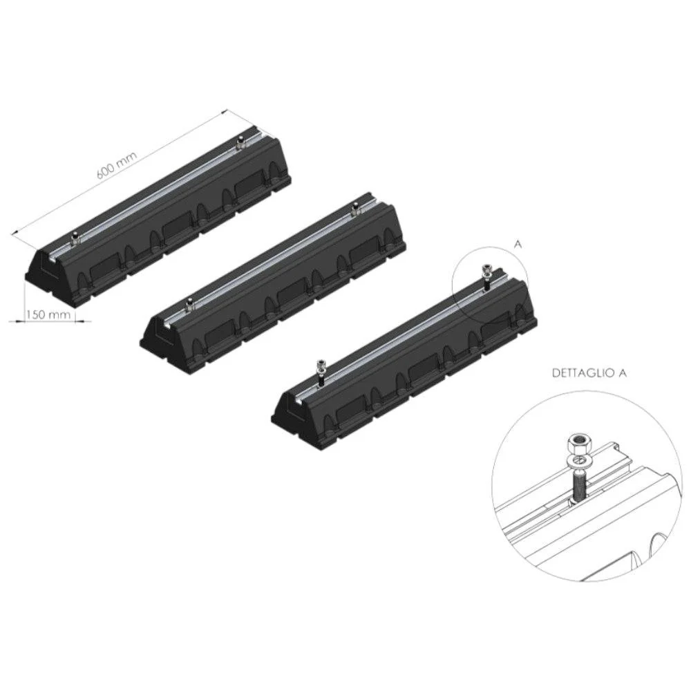 Immergas rezgéscsillapító talp 600x1400 mm, (3 db) (3.032854)