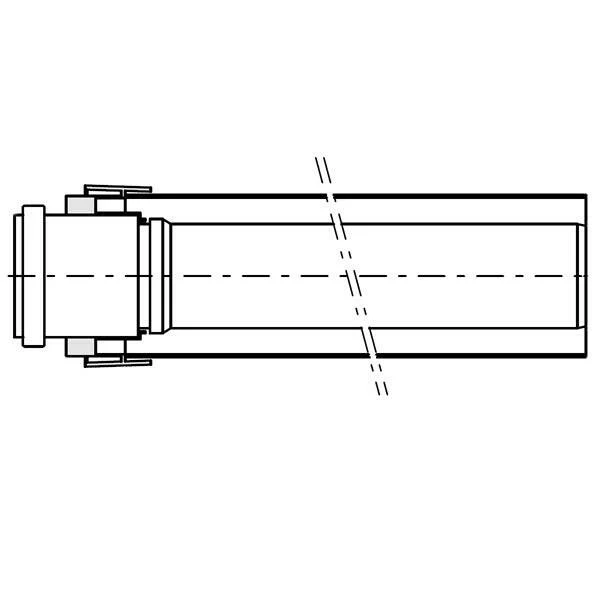 Viessmann 60/100 PPs AZ-cső 100 cm (7373224)