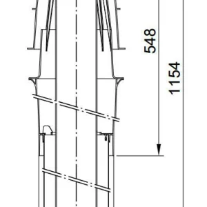 Viessmann 60/100 PPs AZ-tetőátvezetés fekete (7373230)