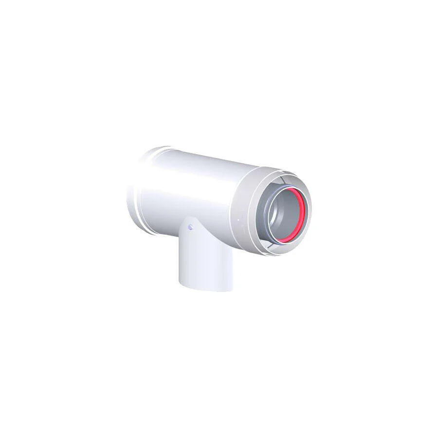 Tricox 80/125 ellenőrző T-idom alu/alu ( AAET60C )