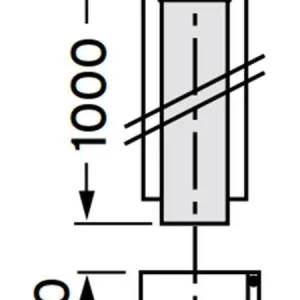 VAILLANT 80/125 ALU hosszabbító cső 1 fm (303603)