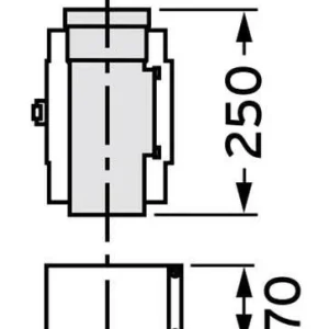 VAILLANT 80/125 ALU tisztítóegyenes (303614)