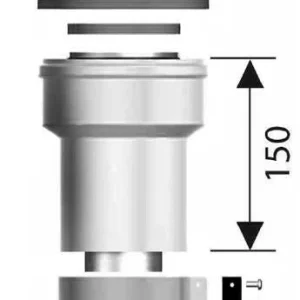 Ariston PPS/ALU 80/125 függőleges indítóidom (3318095)