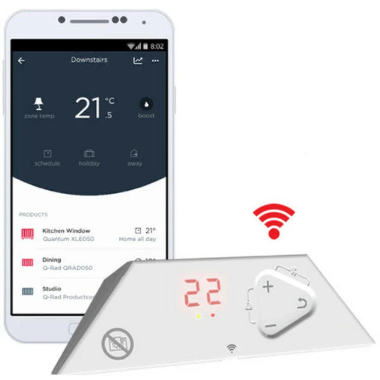 Nobo Dimplex Alta Wifi fűtőpanel 1000W, 40x73 cm, beépített wifi termosztáttal (DTD4R 10)
