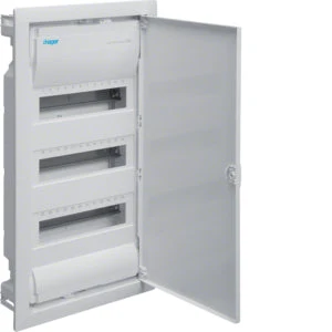 Hager kiselosztó IP30, 3x12M(36modul)Süllyesztett Teli és lemez ajtós 595x314,5x87mm falkivágásba VU36NE