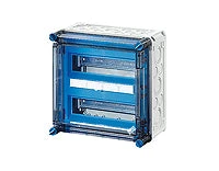 Hensel Kismegszakító szekrény 24 osztásegység: 2 x 12 x 18 mm, kapcsok nélkül, zsanéros